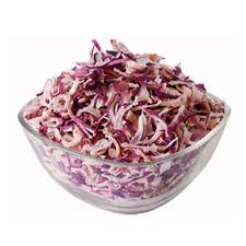 Dehydrated red onions