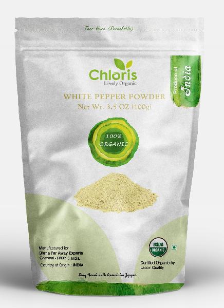 Chloris Organic White Pepper Powder, Certification : NPOP, USDA