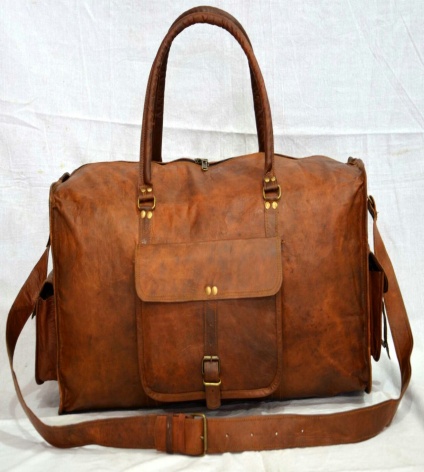 PH060 Genuine Leather Duffle Bag