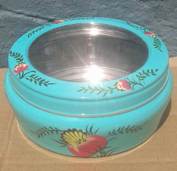 Hand painted Enamelware Cookies jar