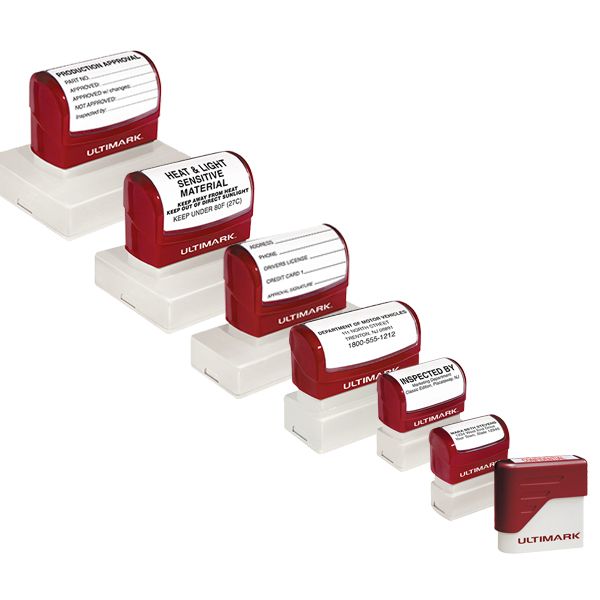 Ultimark Pre-Inked Rectangular Stamps