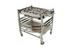 Polished Stainless Steel Snack Serving Trolley, for Factories, Hospital, Selater, Color : Silver