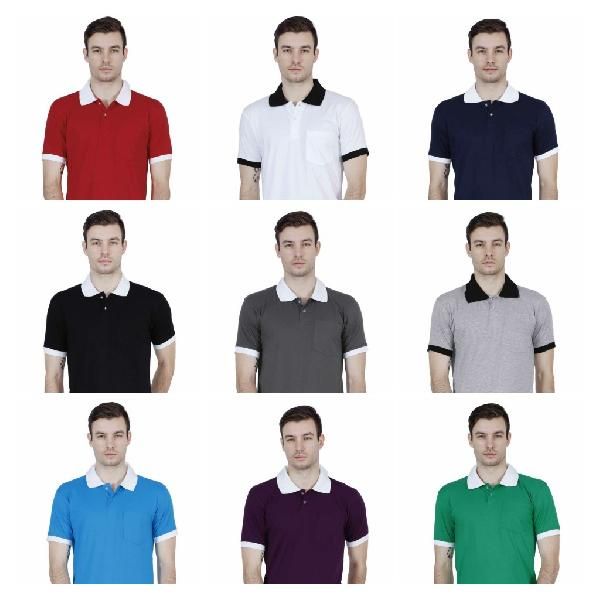 Dual Color Mens Polo T-Shirts