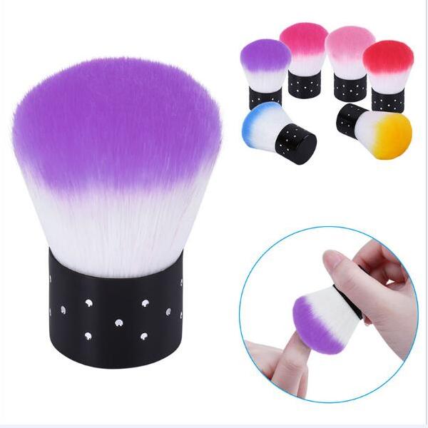 Crystal Gel Nail Brush Handle Soft Nail Cleaning Dust Nail Art Concealer  Brush | ID - 3023563