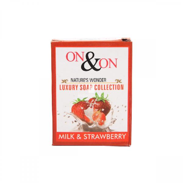 NATURES LUXURY MILK AND STRAWBERRY SOAP