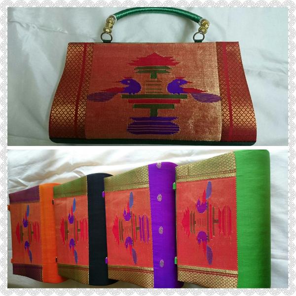 paithani purse at Rs 650 / Purse in Thane | MyPaithani Collections