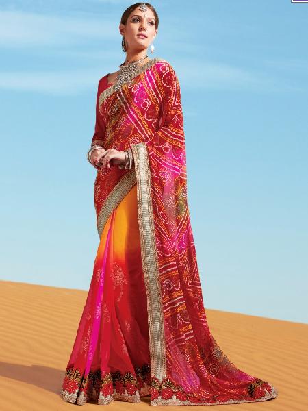 Bandhani Sarees