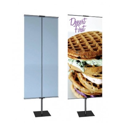 PROMO DOUBLE INDOOR BANNER STAND