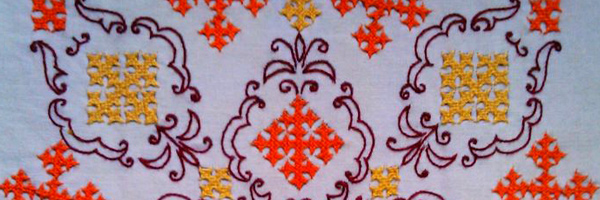 Cranberry Silk Embroidery Work Fabric, Technics : Mulberry