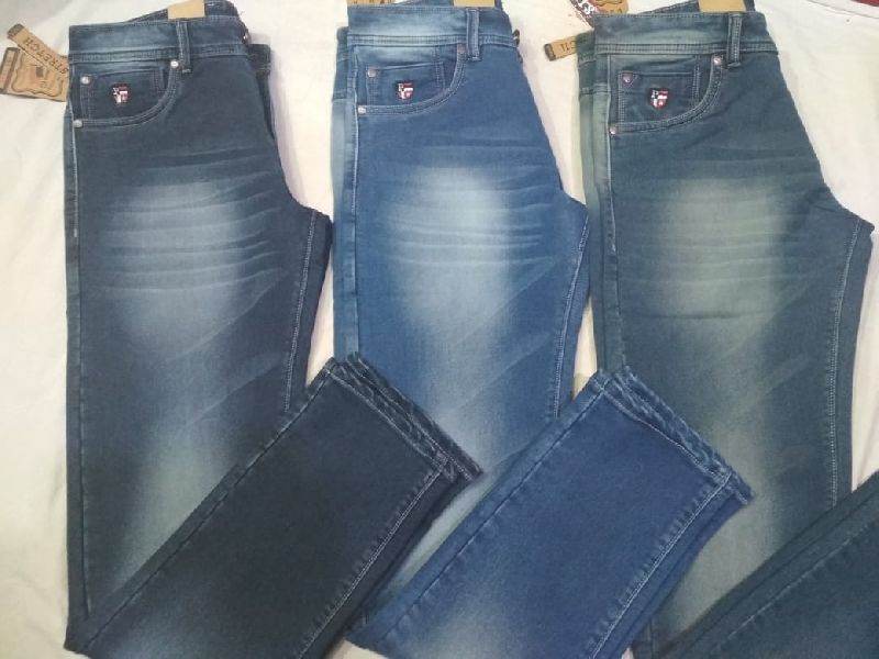 Plain Blue Men Cotton Jeans, Comfort Fit at Rs 430/piece in New Delhi