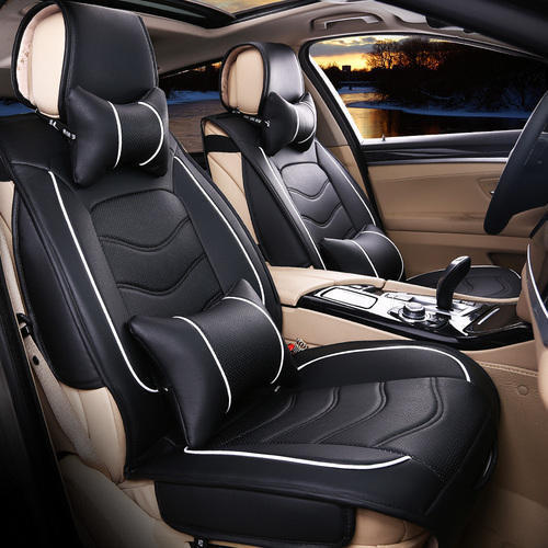 Leather Waterproof Black Car Seat Covers
