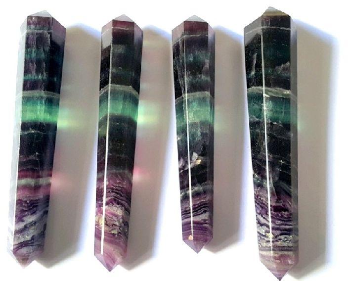 Double Terminated Fluorite Stone Points, Feature : Durable