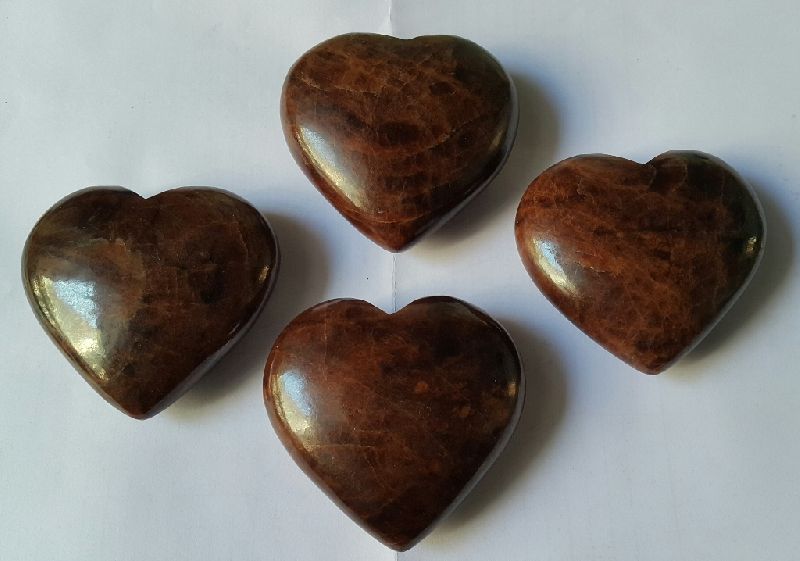Polished Garnet Stone Puffy Hearts, Feature : Durable