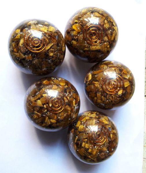 Tiger Eye Orgone Stone Spheres, Feature : Durable
