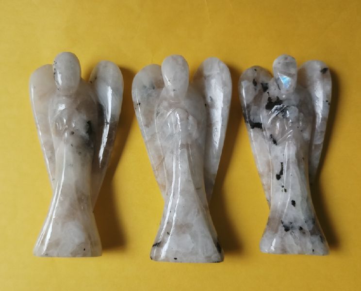 White Rainbow Moonstone Angels