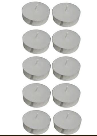 White T-Light Candles, Pattern : Plain