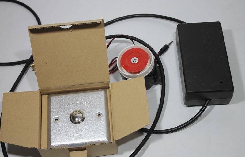 Security Metal Switch with wired Hooter