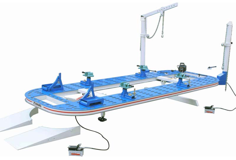 Car Body Collision Benches (W-1600), for Industrial, Color : Blue