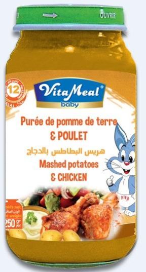 Vitameal Baby - Glass Jars - Mashed Potatoes & Chicken