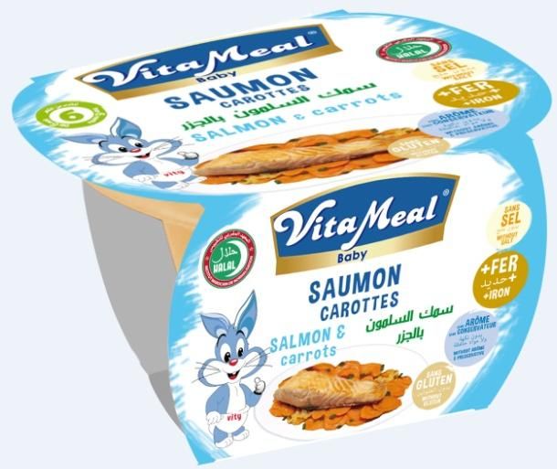 Vitameal Baby - Plastic Jars - Salmon and Carrots