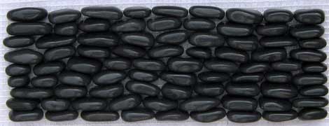 Black Tumbled Pebbles Mosiac