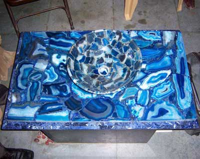 Blue Agate Bowl