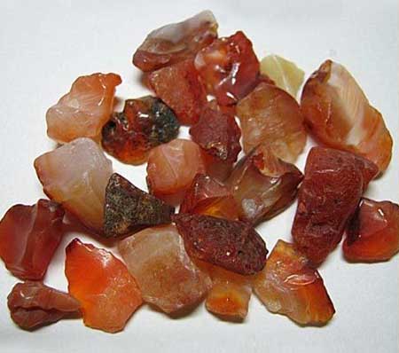 Red Carnelian Pebble Chips Stones