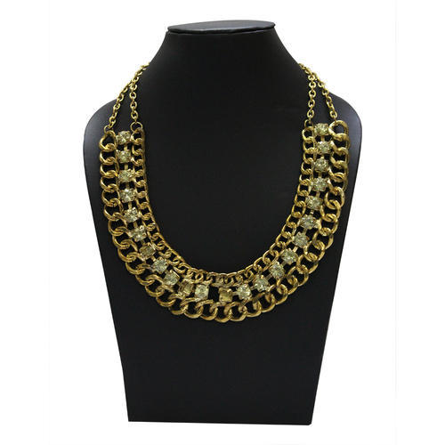 Metal Gold Plated Chain Necklace