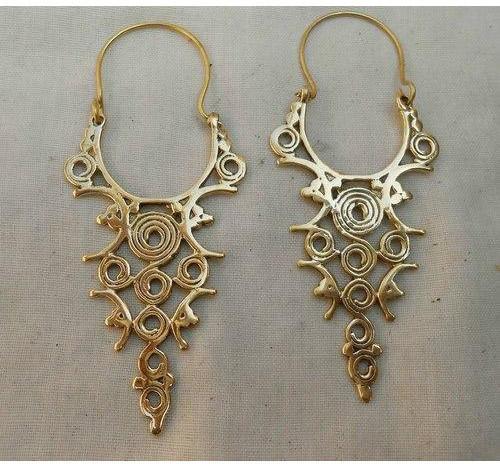 Jamnasha Brass Hanging Earrings