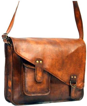 Classic Leather Laptop Bags, Color : Brown