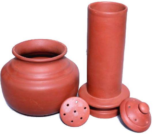 Mittikalaa Clay Terracotta Puttu Maker, for Kitechenware, Style : Wet