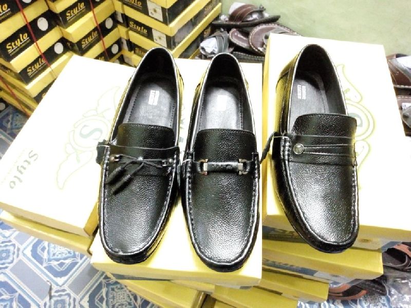 TPR sole leather Loafer Shoes