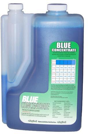 Blue multi-purpose concentrated cleaner
