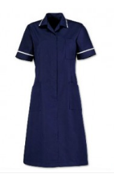 Navy Blue Long Nurse Dresses by OasisUniform, navy blue long nurse ...