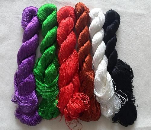 Hand-dyed Natural Mulberry Silk Threads