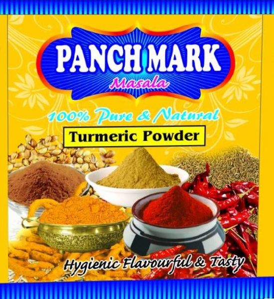 Panchmark Turmeric Powder, Packaging Type : 250 grm 50 grm plastic packing