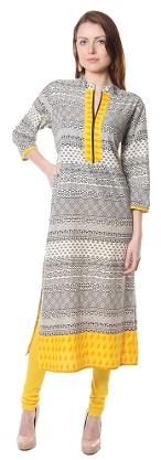 Printed Full Sleeve Ladies Cotton Front Slit Kurti at Rs 500/piece in  Faridabad