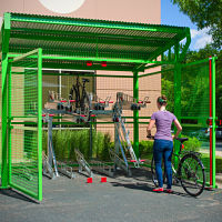 Canopy style bike shelter