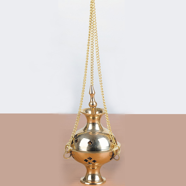 Brass Hanging Charcoal Burner Medium - 8222