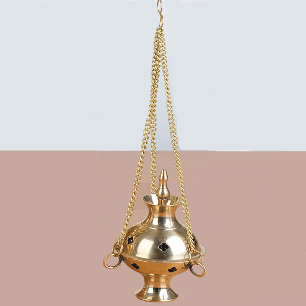 Brass Hanging Charcoal Burner Small - 8221