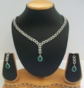 Cubic Zirconia American Diamond Necklace - 01