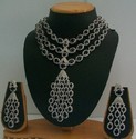 Cubic Zirconia American Diamond Necklace - 22