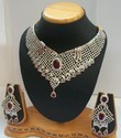 Cubic Zirconia American Diamond Necklace - 24