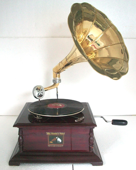 Gramophone, Color : Brown