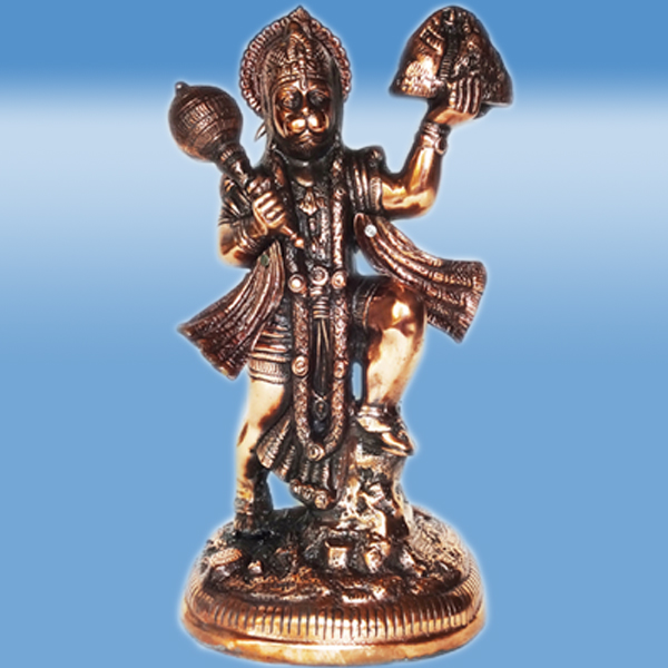 9910 Gun Metal Hanuman Statue