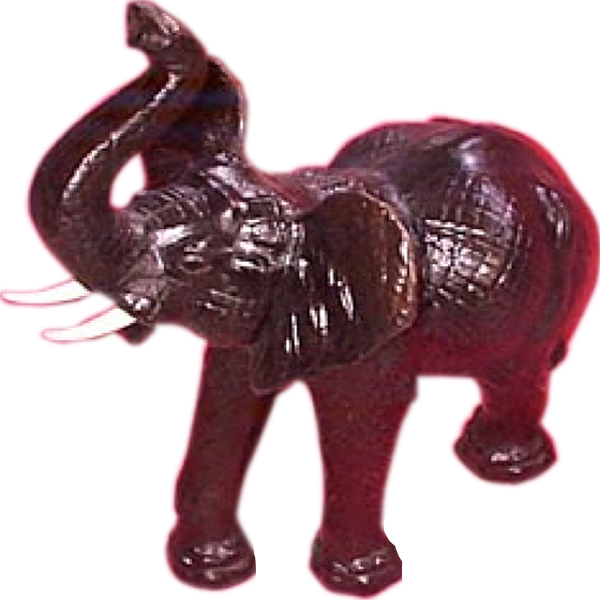 9702 Leather Animal African Elephant statue