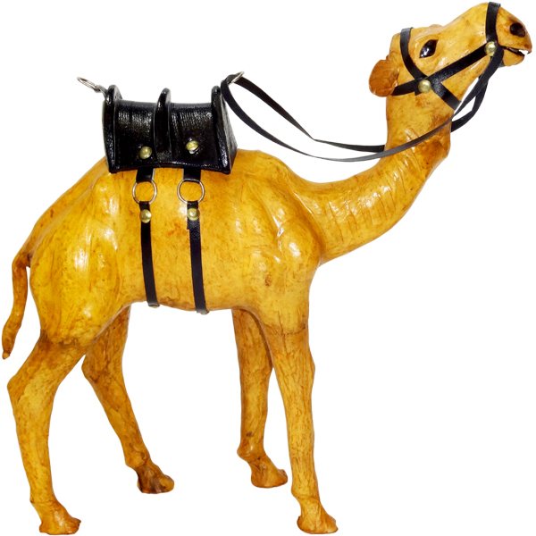 Leather Animal Camel Standing statue - 3074