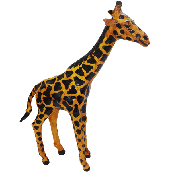 Leather Animal Giraffe statue
