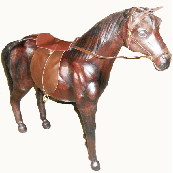 Leather Animal Horse Standing - 3013