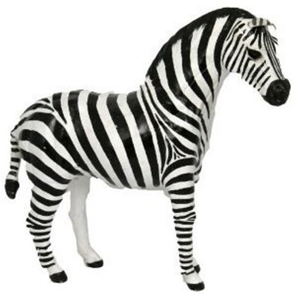 3080 Leather Animal Zebra statue